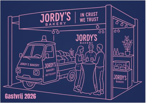 Jordy's Bakery stand op Gastvrij 2026 in Ahoy Rotterdam