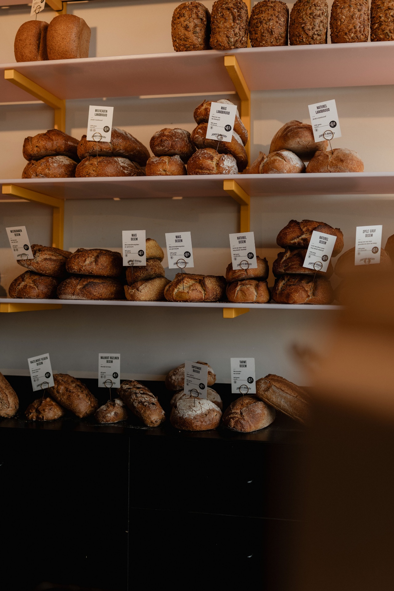 Verschillende broden in de winkel