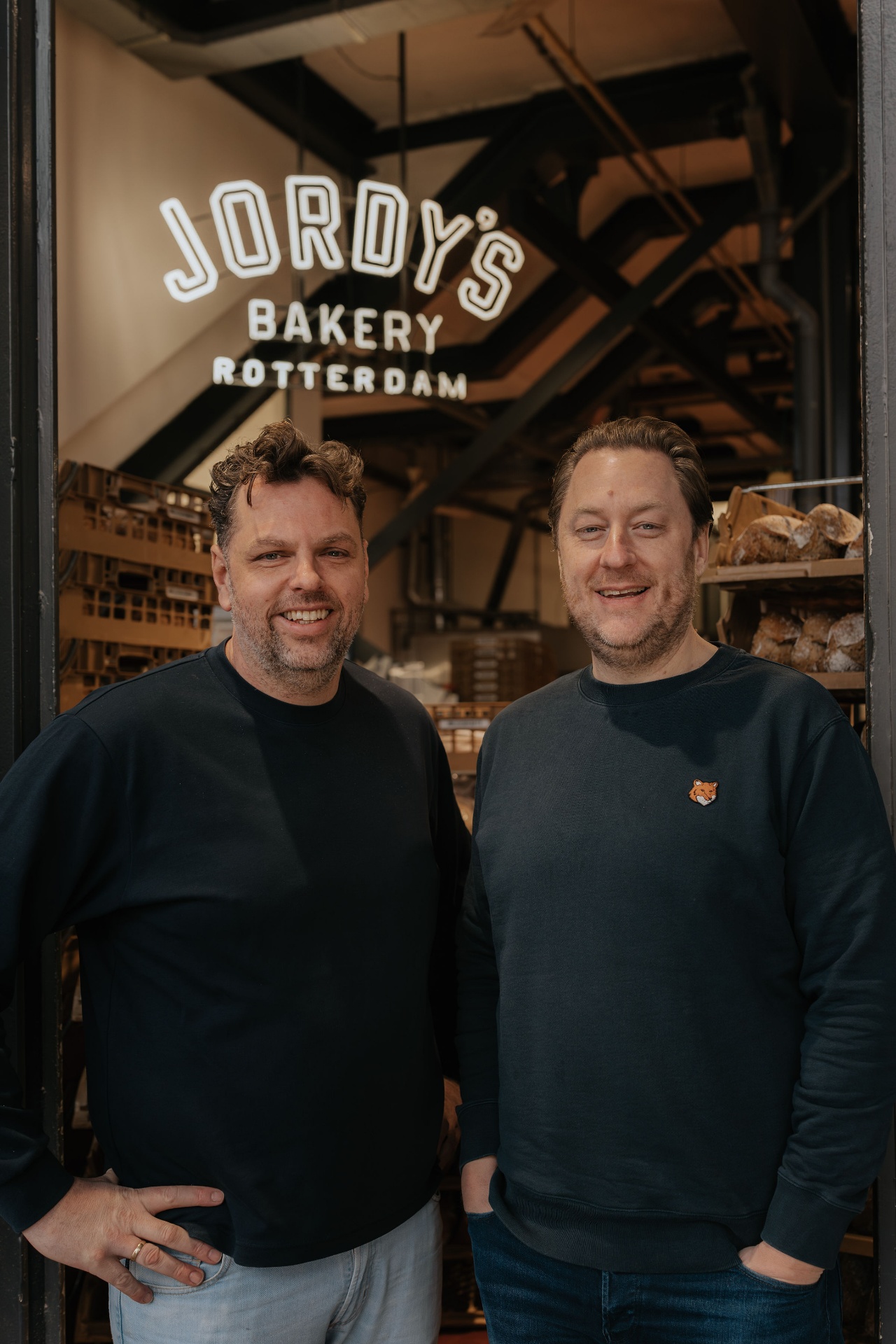 Jordy en Roland voor Jordy’s Bakery Rotterdam